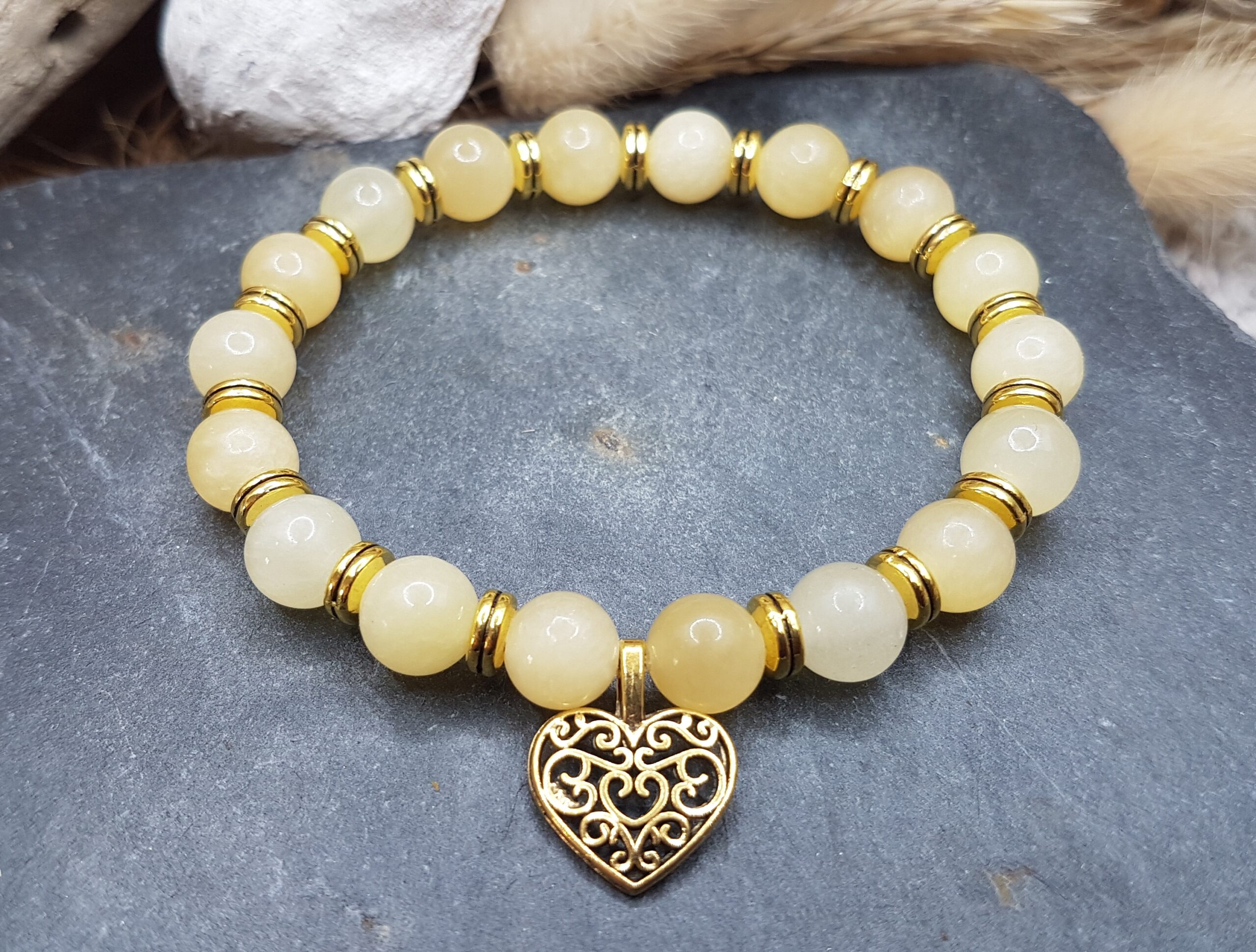 Bracelet Calcite orange - Maxi Coeur – Image 3