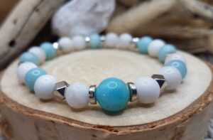 Bracelet Amazonite & Pierre de Lune
