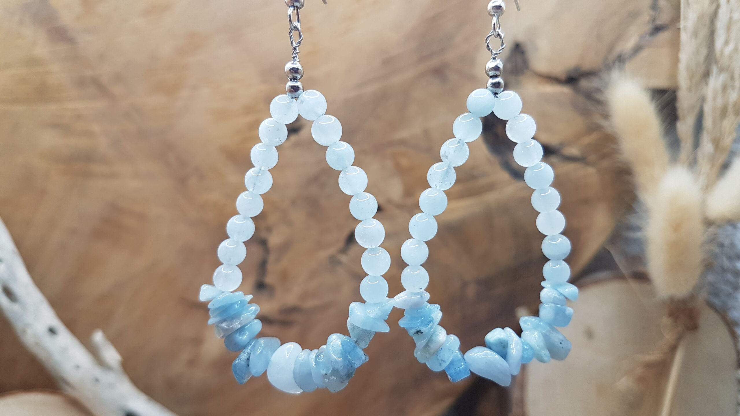 Boucles d'oreilles Aigue-Marine – Image 3