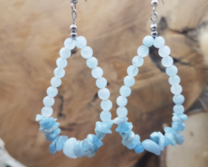 Boucles d'oreilles Aigue-Marine