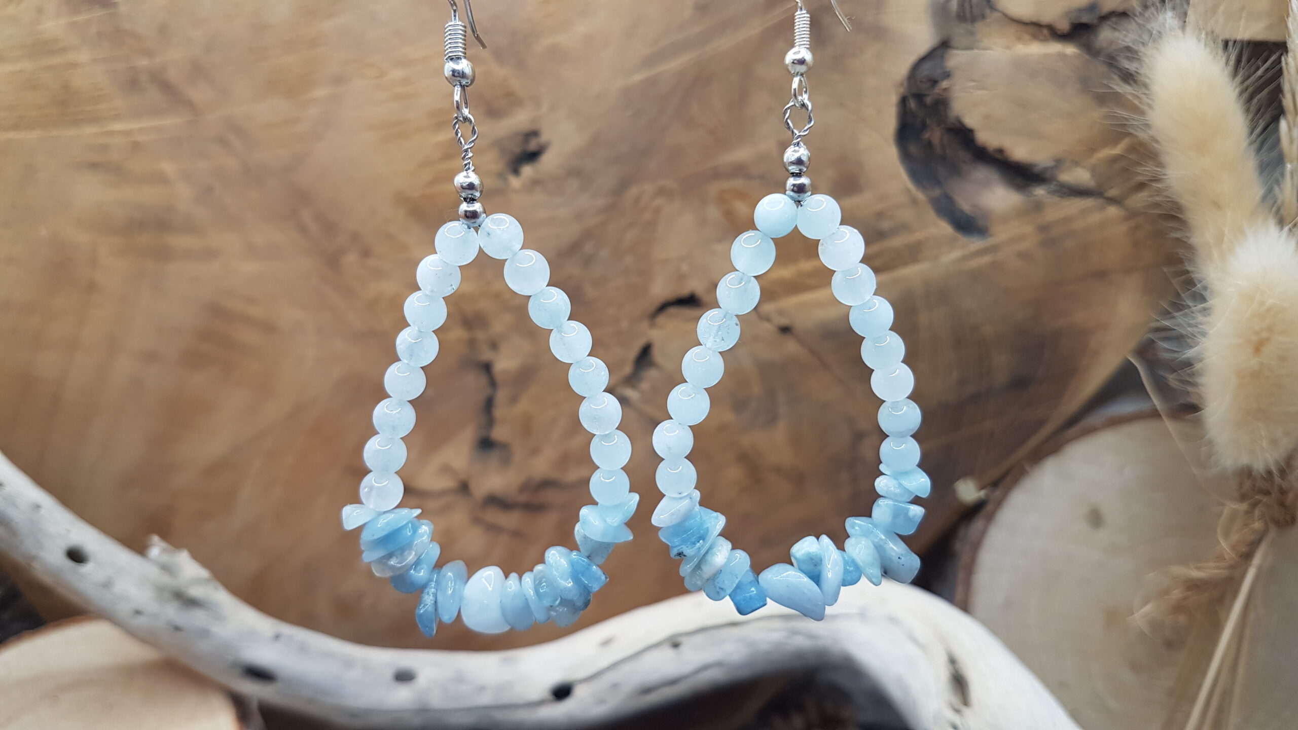 Boucles d'oreilles Aigue-Marine – Image 2
