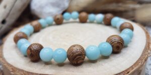Bracelet Amazonite & Bois