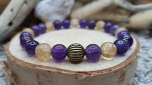Bracelet Améthyste & Citrine