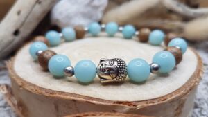 Bracelet Amazonite & Bois - Boudha