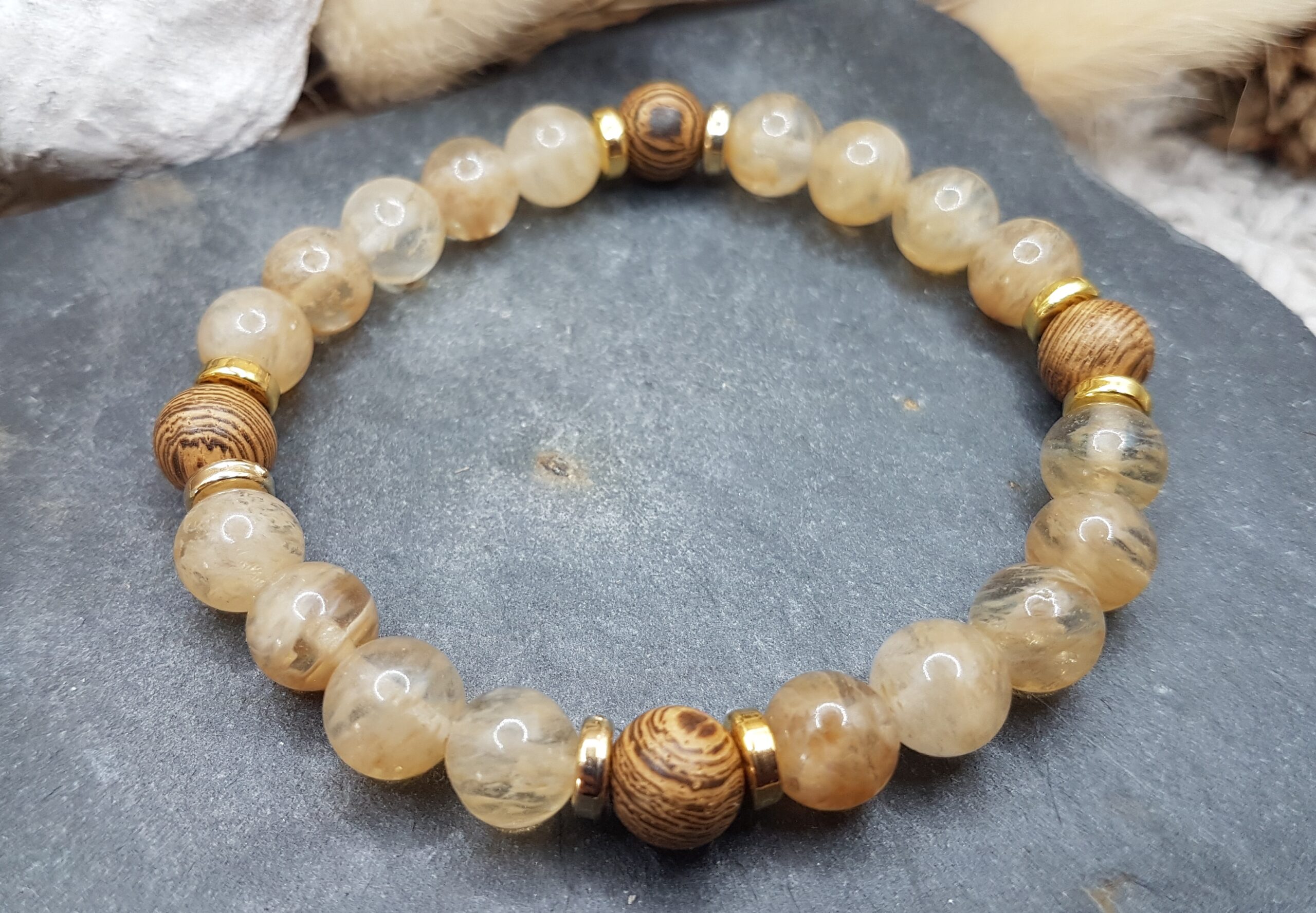 Bracelet Citrine & Bois-Or – Image 3