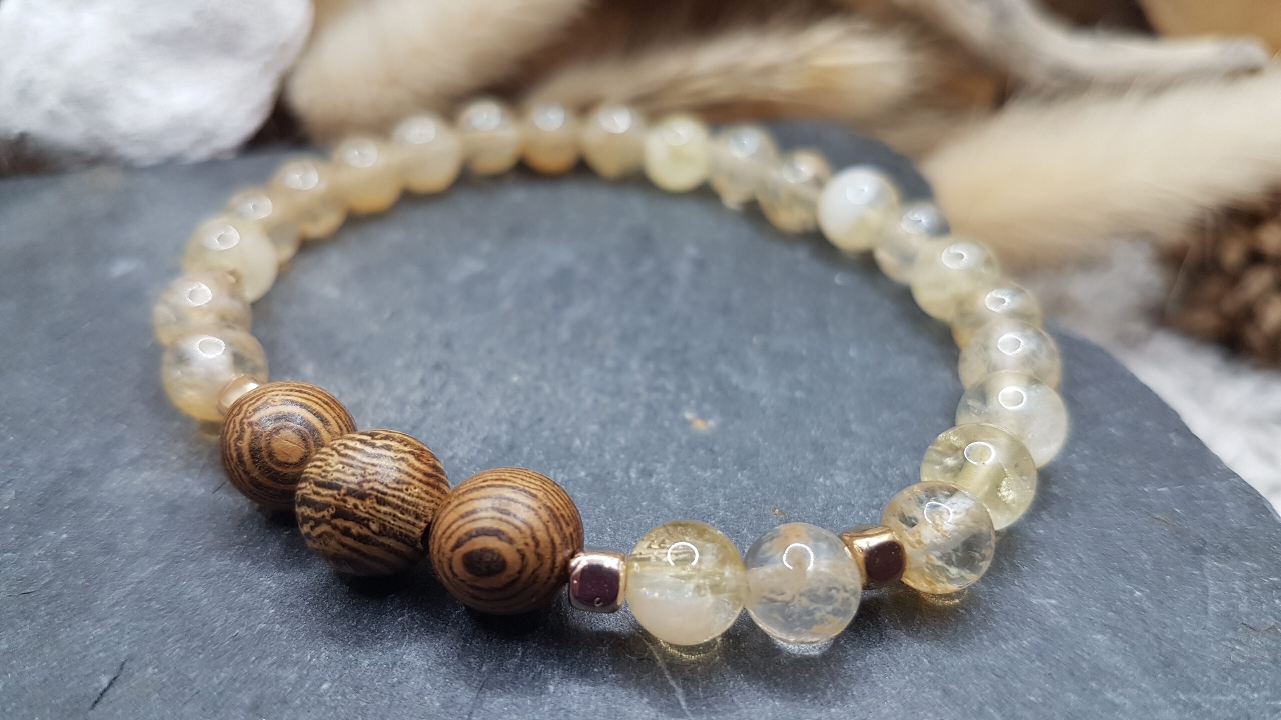 Bracelet Citrine & Bois-Or – Image 3