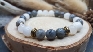 Bracelet Labradorite & Pierre de Lune