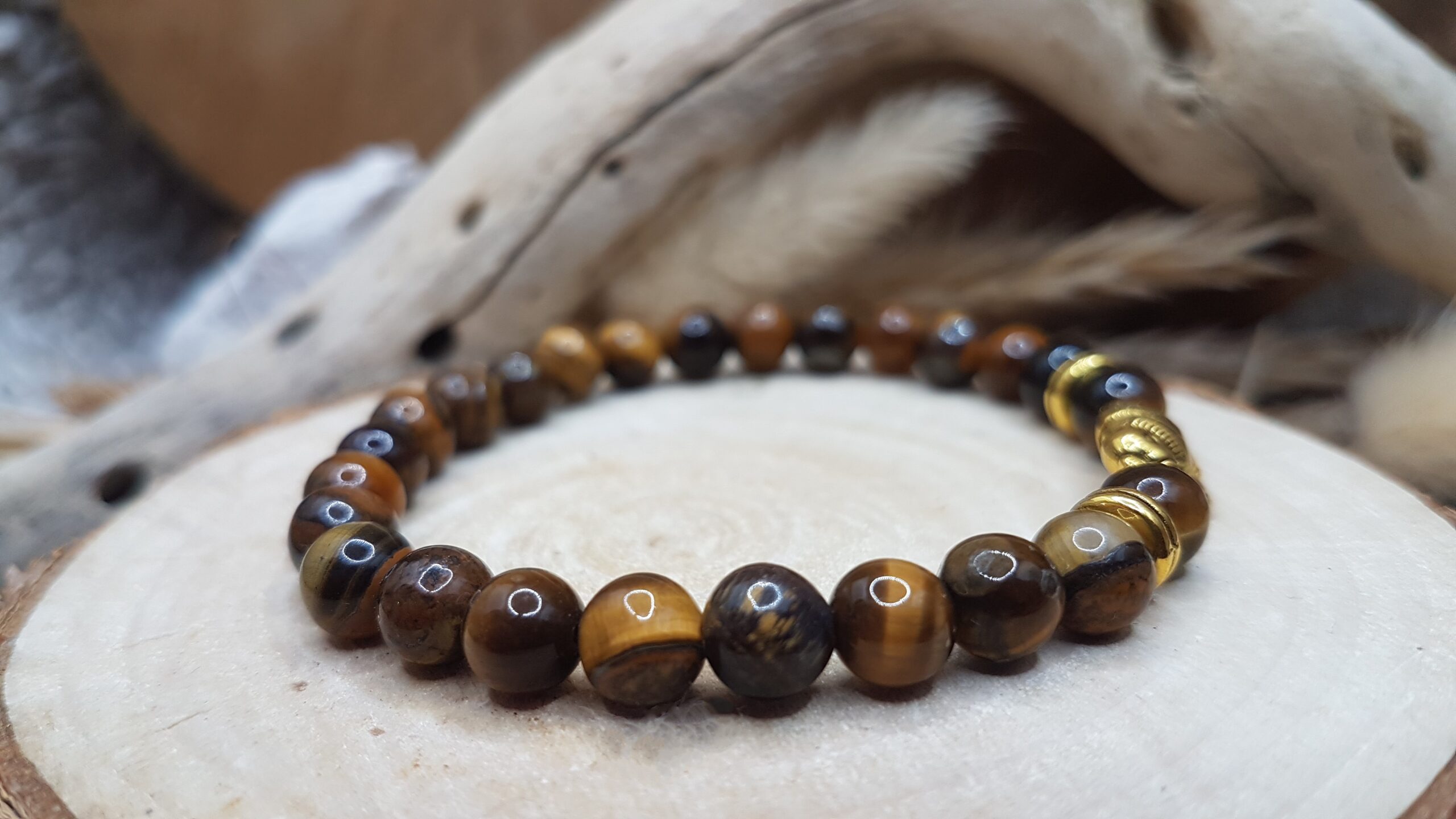 Bracelet Oeil de Tigre-Eléphant – Image 3