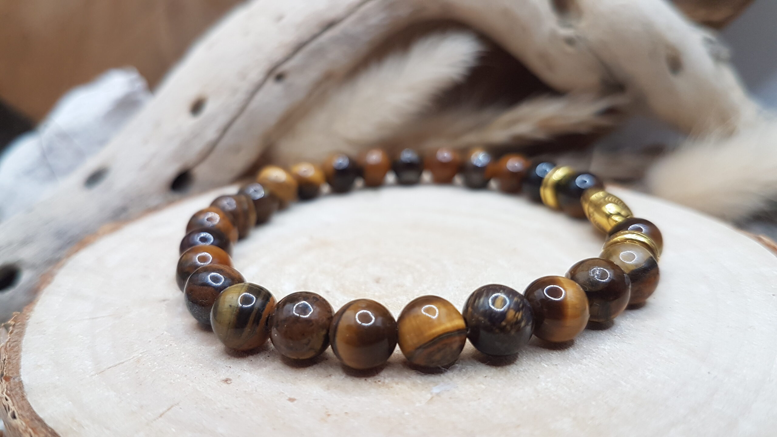 Bracelet Oeil de Tigre-Eléphant – Image 3