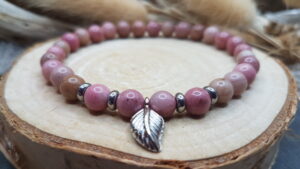 Bracelet Rhodonite - Plume