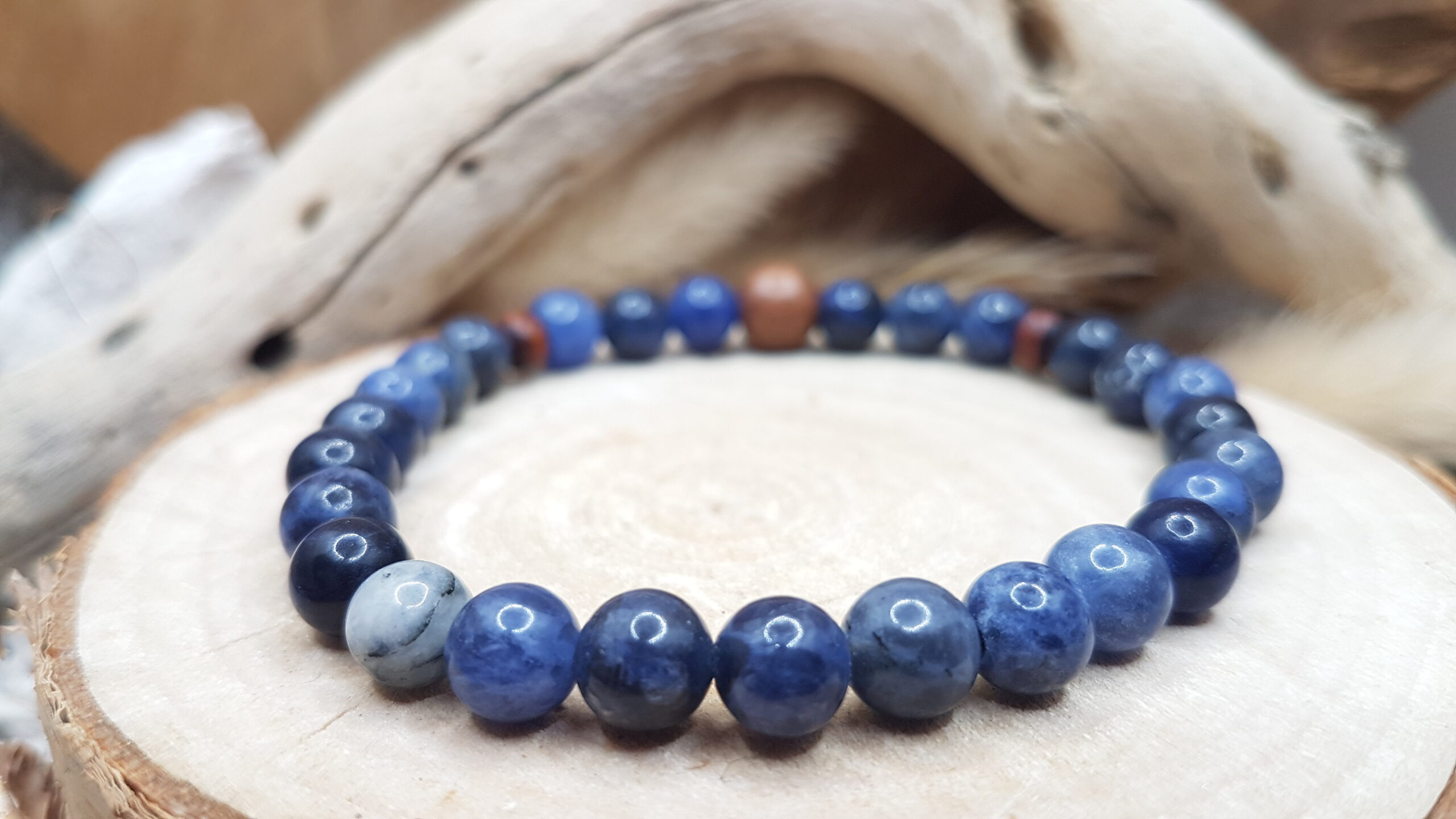 Bracelet Sodalite & Bois – Image 3