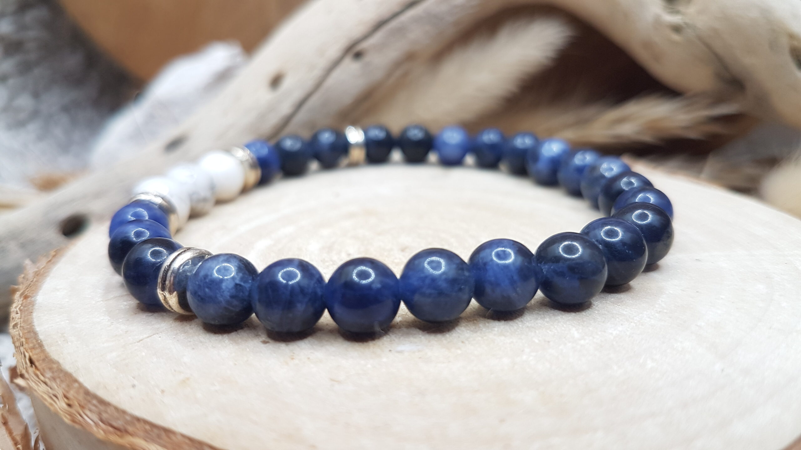 Bracelet Sodalite & Howlite – Image 2