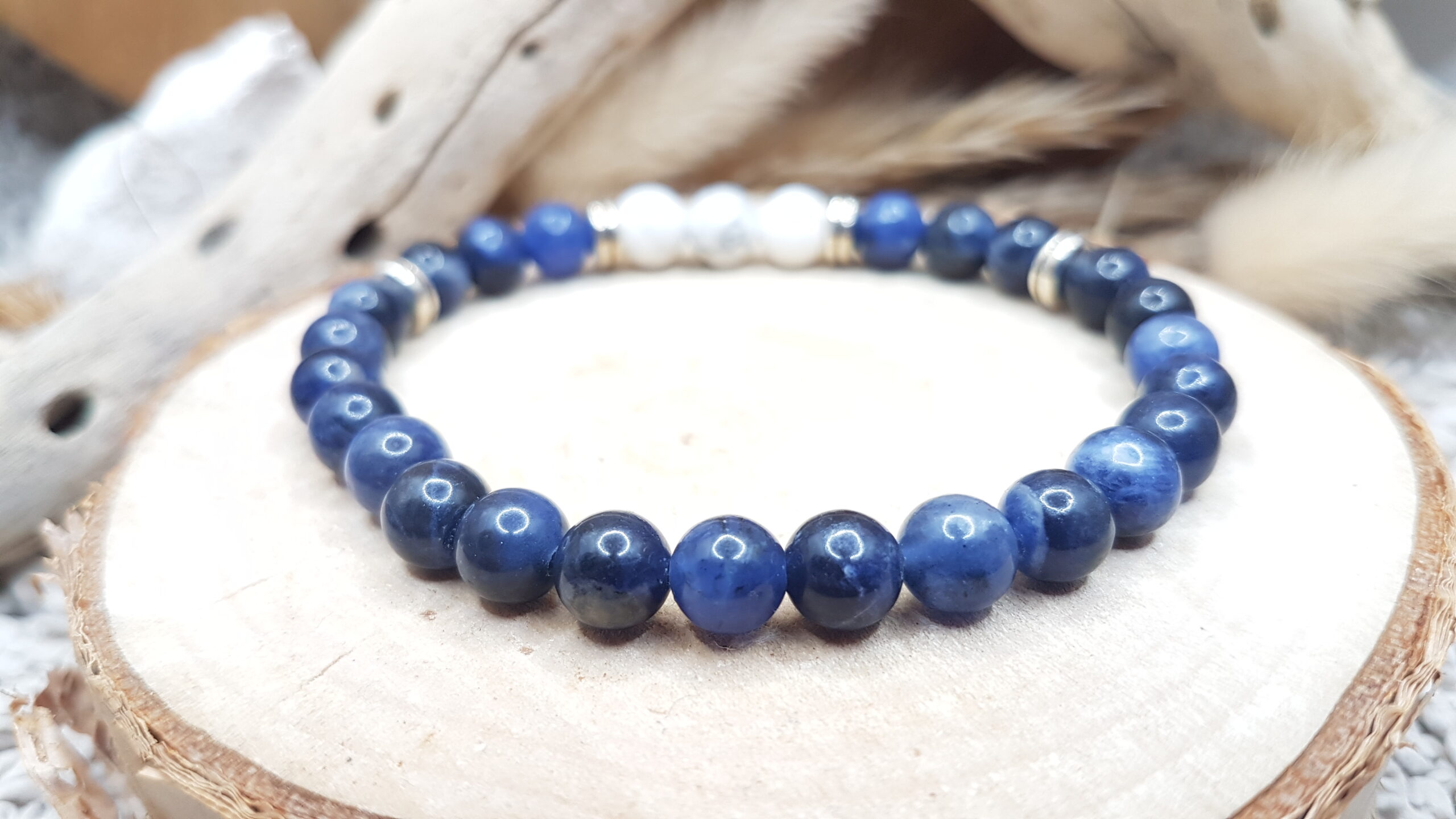 Bracelet Sodalite & Howlite – Image 3