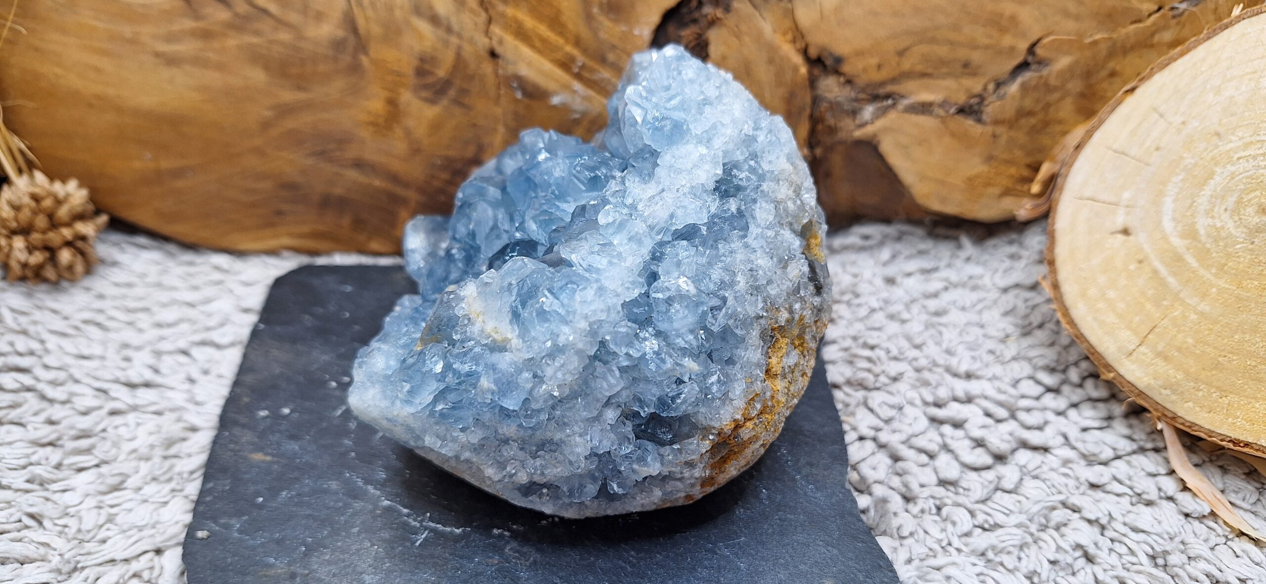 Géode de CELESTITE - 1010 g – Image 4