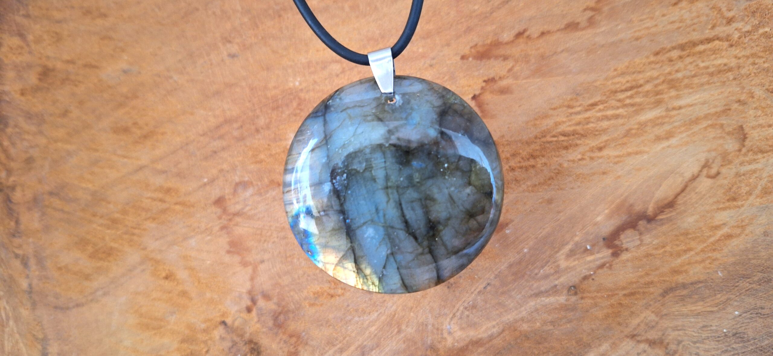 Pendentif Labradorite - Rond (21g)