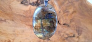 Pendentif Labradorite - Cabochon plat (16 g)