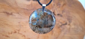 Pendentif Labradorite - Rond (14g)