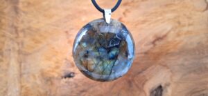 Pendentif Labradorite - Rond (20g)