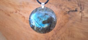 Pendentif Labradorite - Rond (21g)
