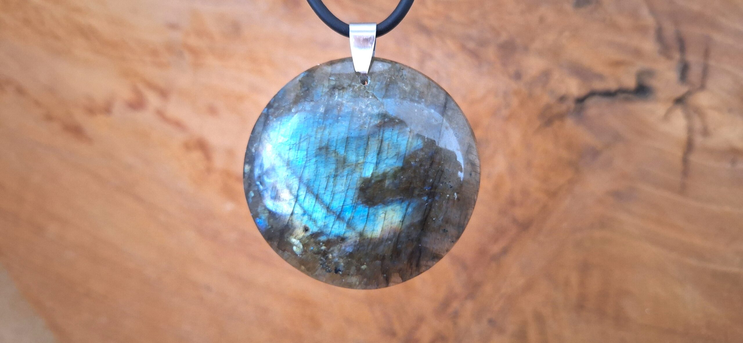 Pendentif Labradorite - Rond (21g)