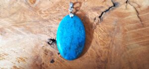 Pendentif Apatite Bleue-Cabochon-10g